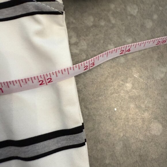 FootJoy White & Navy Striped Polo Shirt with Fox Logo – Size Medium - Picture 9 of 9